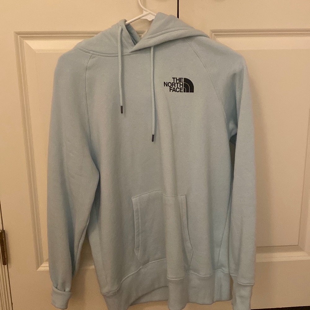 North face teal sweatshirt